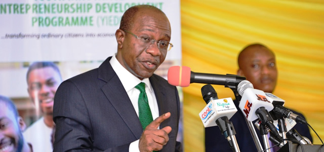CBN Governor flags-off YEDP Training for Corps members